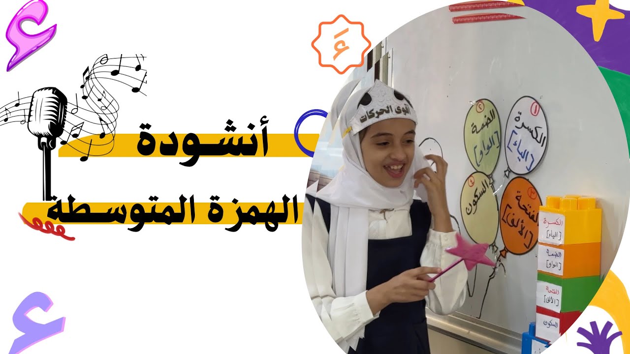 أنشودة الهمزة المتوسطة بصوت طالباتنا المبدعات 🎶🌟