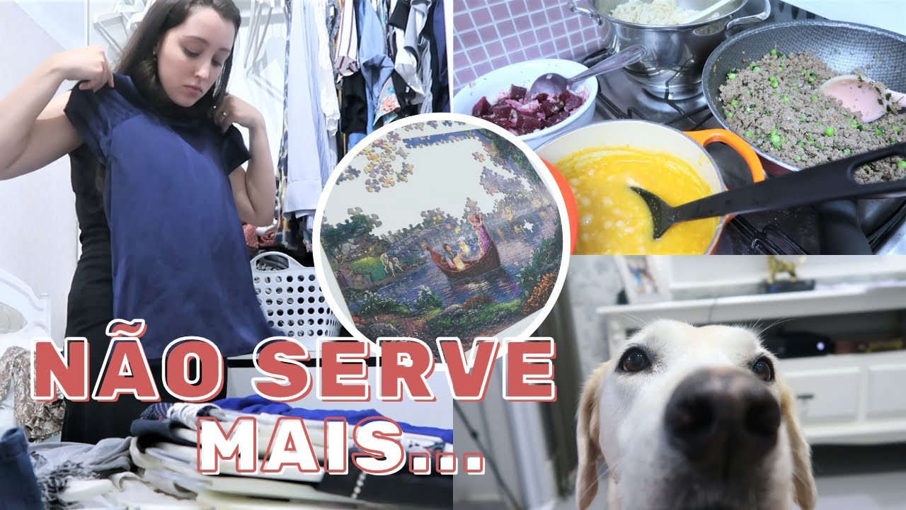 ALMOÇO CASEIRO, ROTINA E DESAPEGO NO GUARDA-ROUPAS
