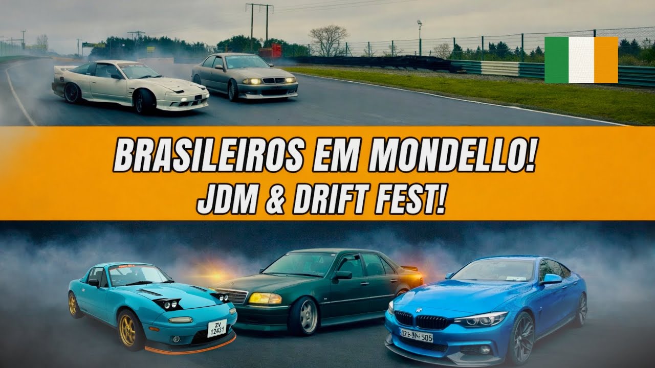 Venha ver de perto como é um evento de Drift aqui na Irlanda, em Mondello Park. 🇮🇪