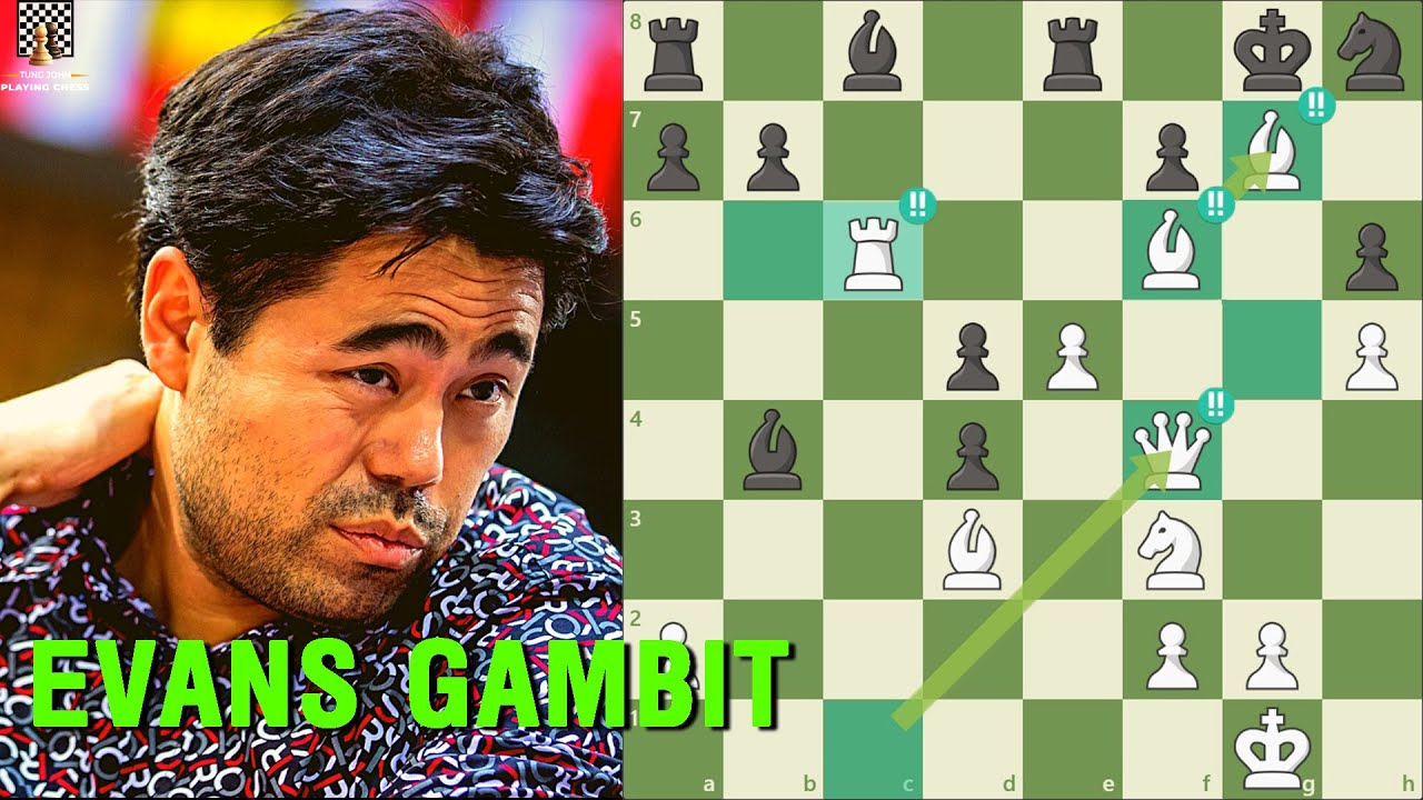Sự Nguy Hiểm Của Evans Gambit Trong Tay Magnus Carlsen Và Thần Chớp Hikaru Nakamura || TungJohn