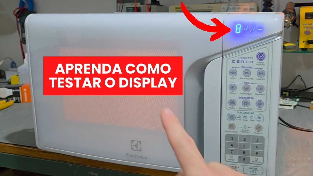 MICROONDAS COM DISPLAY FALHADO - VEJA COMO RESOLVER FACIL