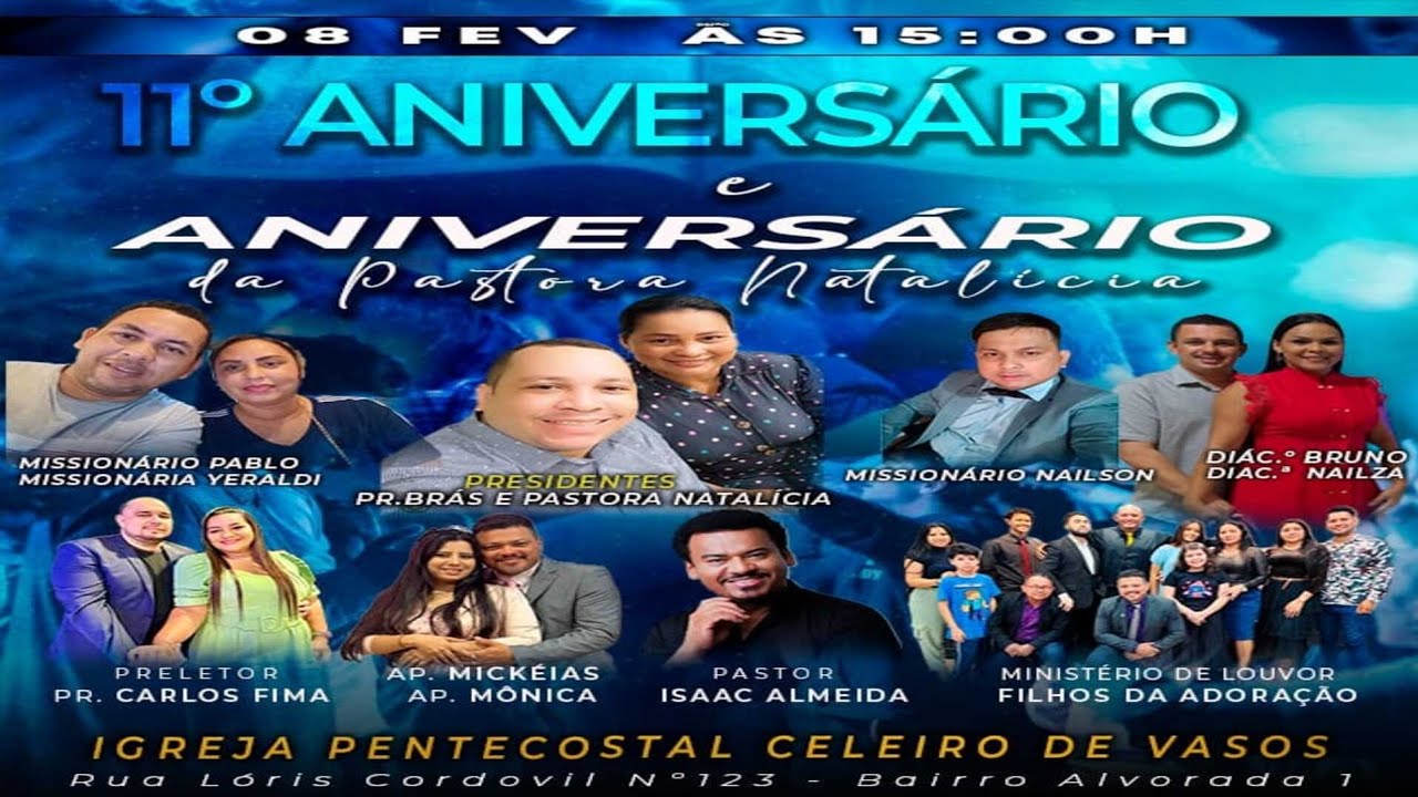 Grupo de Louvor -  Filhos da Adoração YHWH Aniversário da Igreja Celeiros de Vasos/ 08.02.26