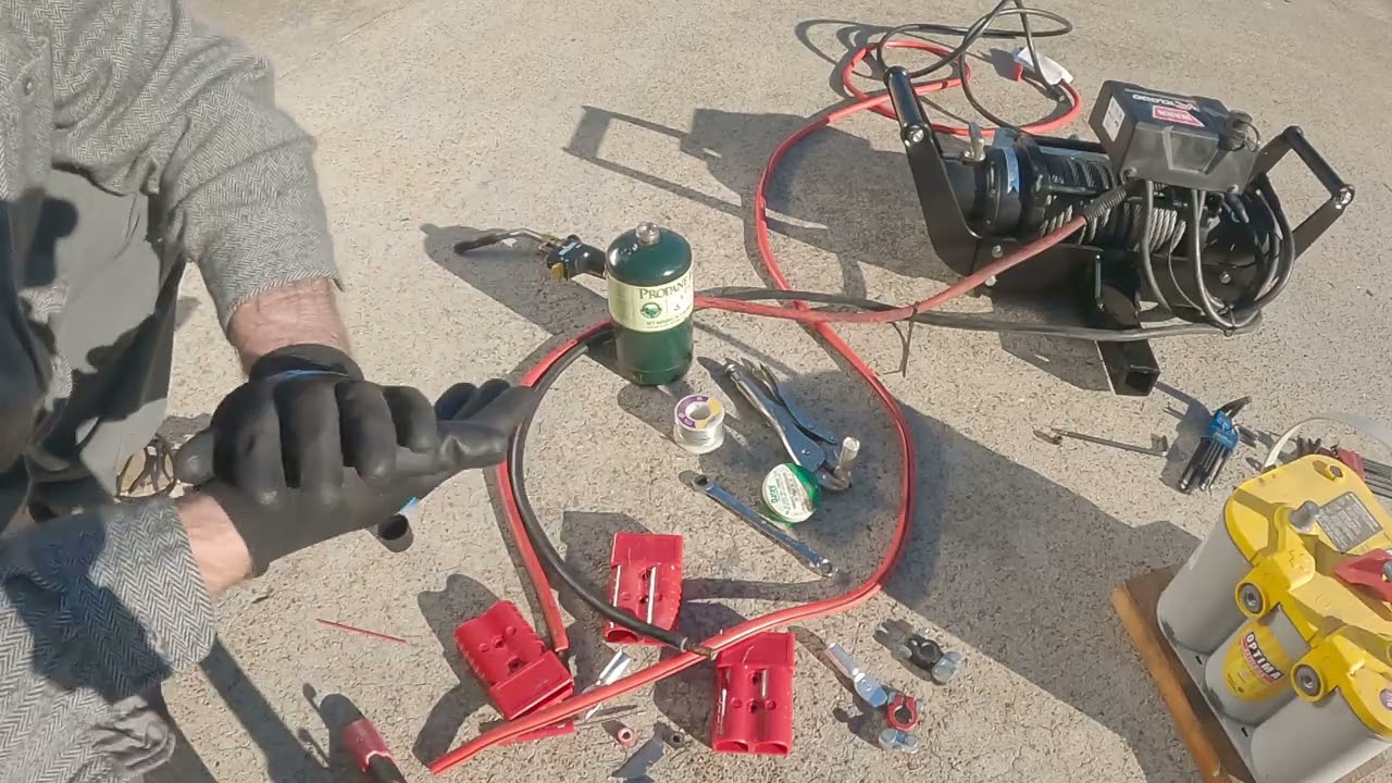 Winching the tractor part 1