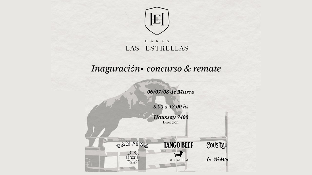 HARAS LAS ESTRELLAS - INAGURACIÓN CONCURSO & REMATE 2026