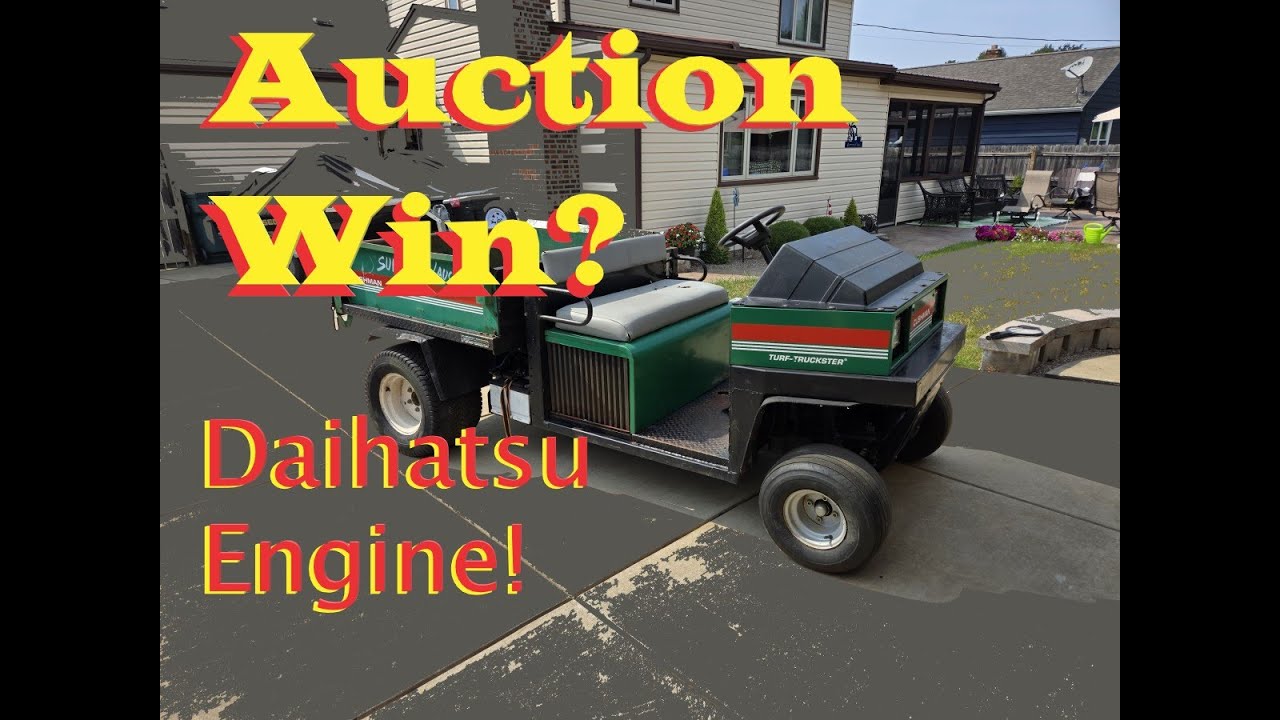 $400 Auction Cushman Turf Truckster MINI Dump Truck Revival Daihatsu 327 Japanese ENGINE