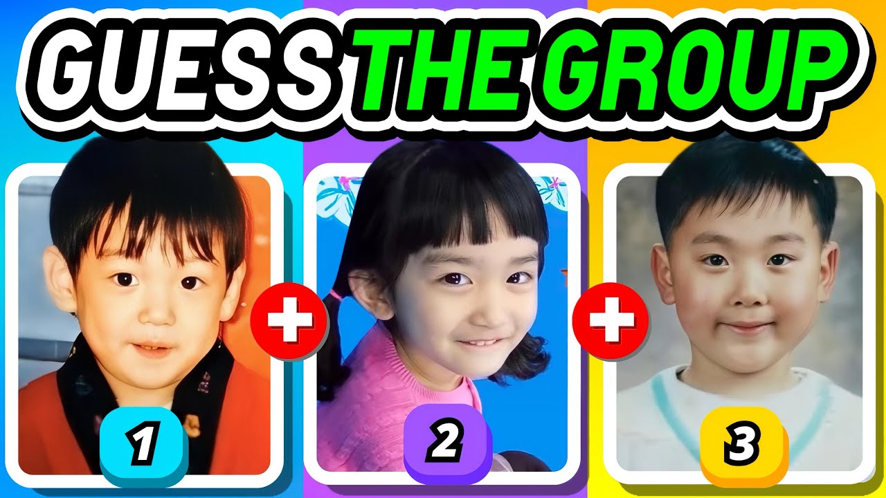 GUESS THE KPOP GROUP BY 3 MEMBERS' CHILDHOOD PHOTOS 👶✨KPOP QUIZ 2025 | UNIVERSE KPOP QUIZ