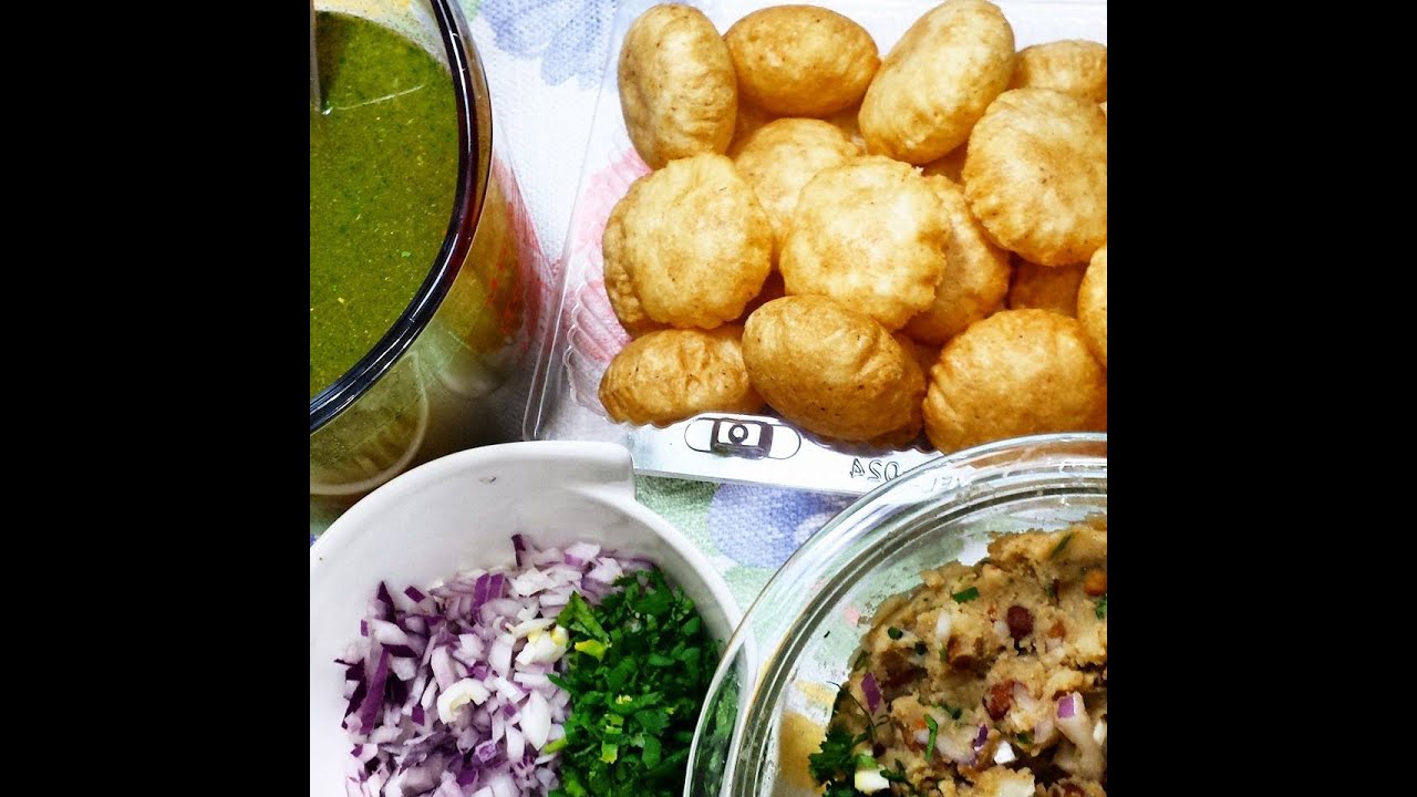 Street Pani Puri Recipe / BEST Homemade Street Pani Poori - Spicy Pani and Filling - Episode 28