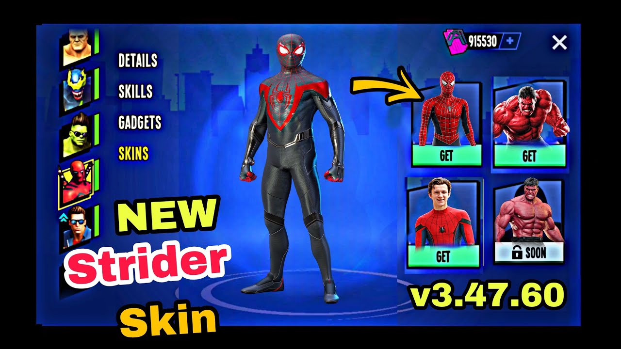 I Unlocked NEW STRIDER SKIN in spider Fighter 3 new update 3.47.60 💥🔥