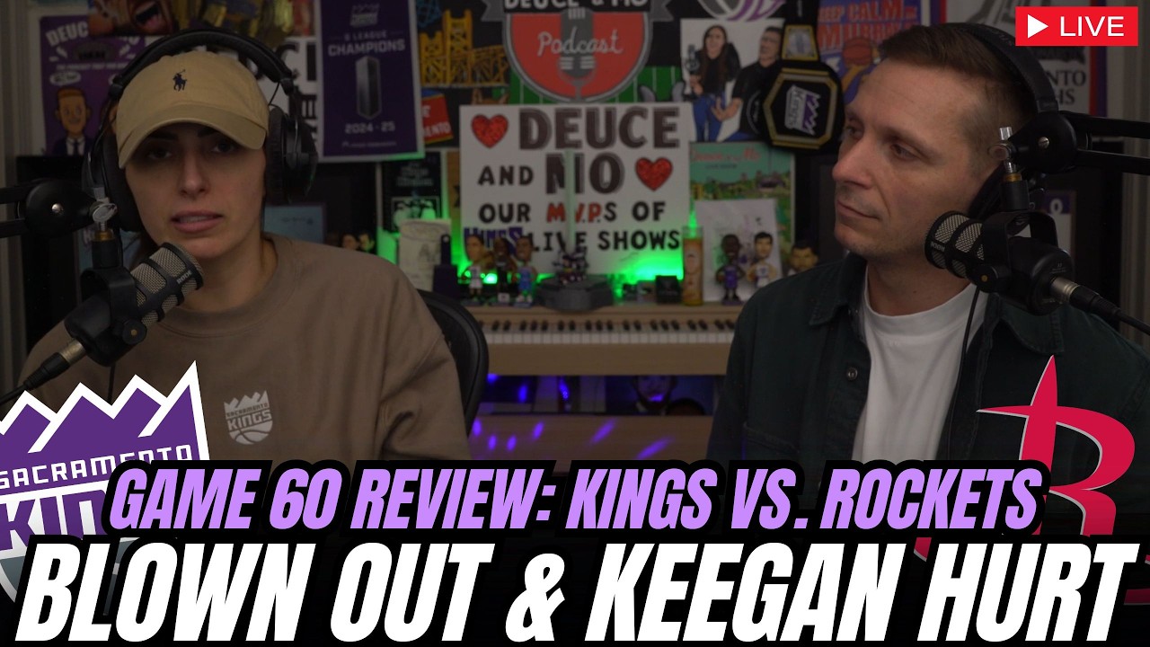 Keegan Murray Hurt Again & Kings Get BLOWN Out | Kings-Rockets REVIEW