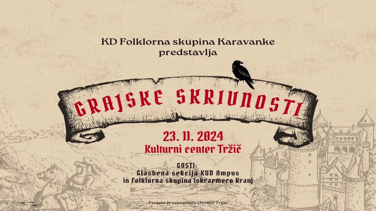 Grajske skrivnosti - Letni koncert Folklorne skupine Karavanke 2024