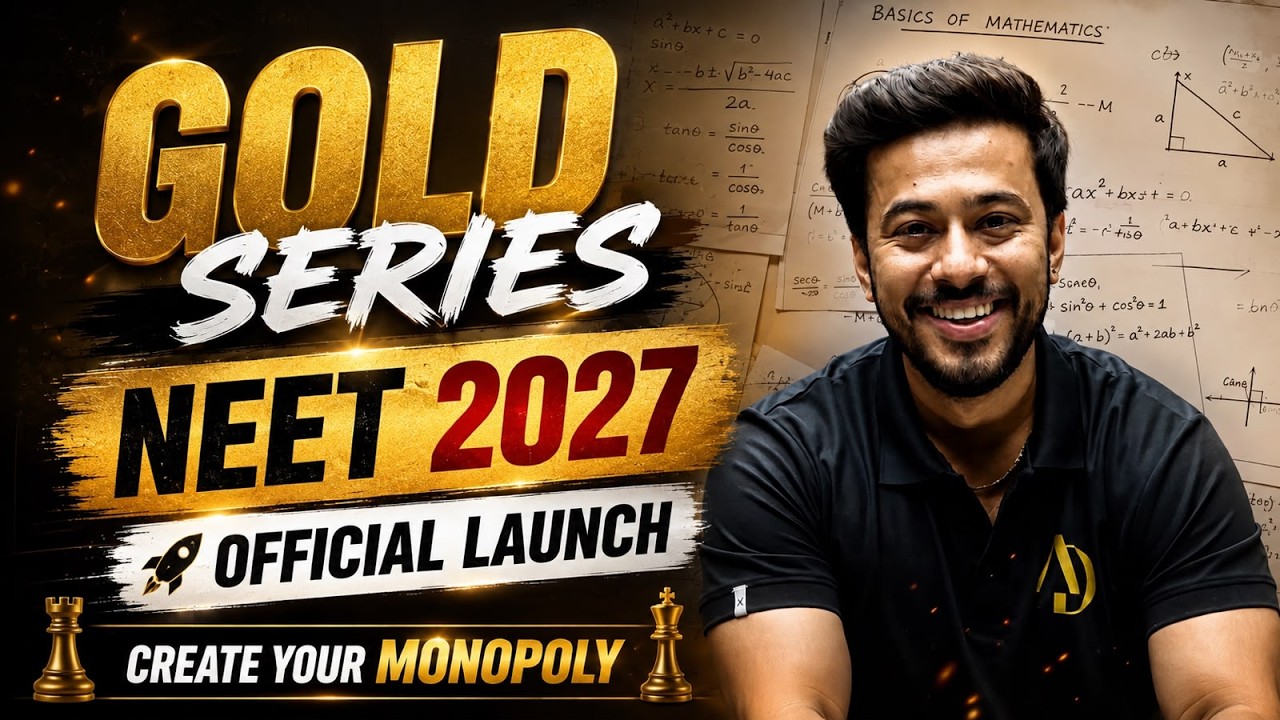 NEET 2027: 1800 Fresh Questions To Crack NEET Physics 2027 | Gold Series | Kshitiz Sir