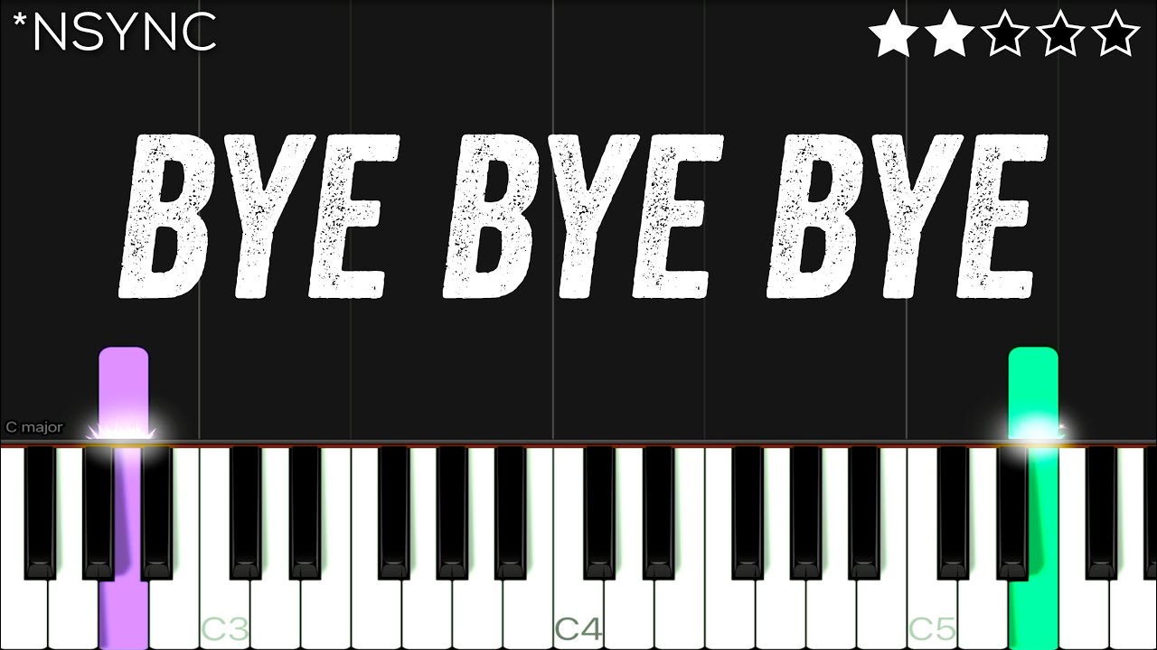 *NSYNC - Bye Bye Bye | Easy Piano Tutorial