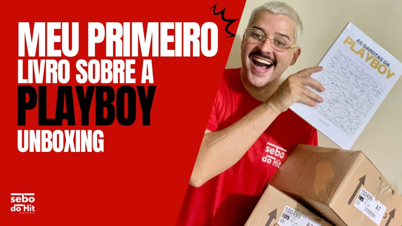 Unboxing do meu primeiro livro sobre a Playboy. Fiquei emocionado 🥹