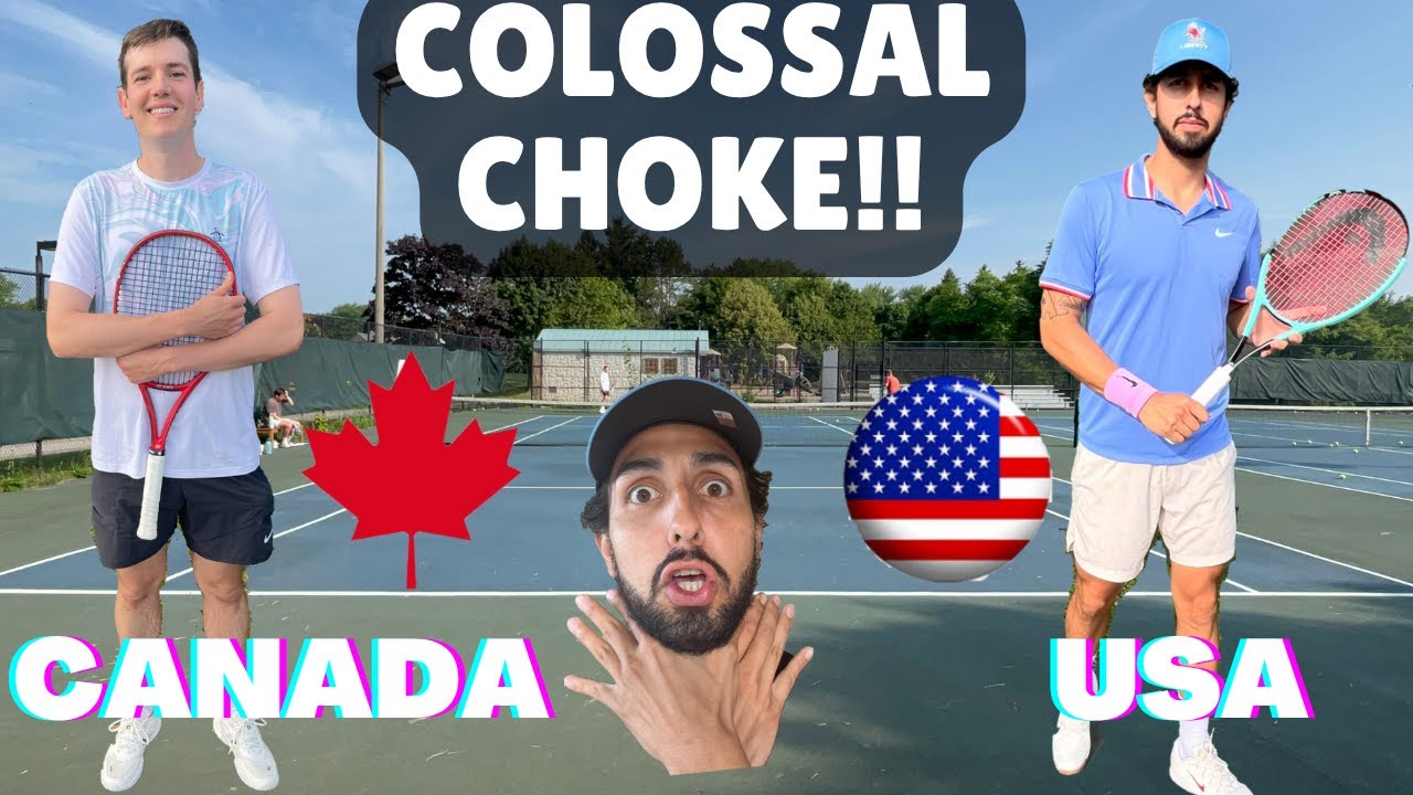Biggest Choke Job in My Youtubing Career!! | Canada vs. USA 4.5 Tennis