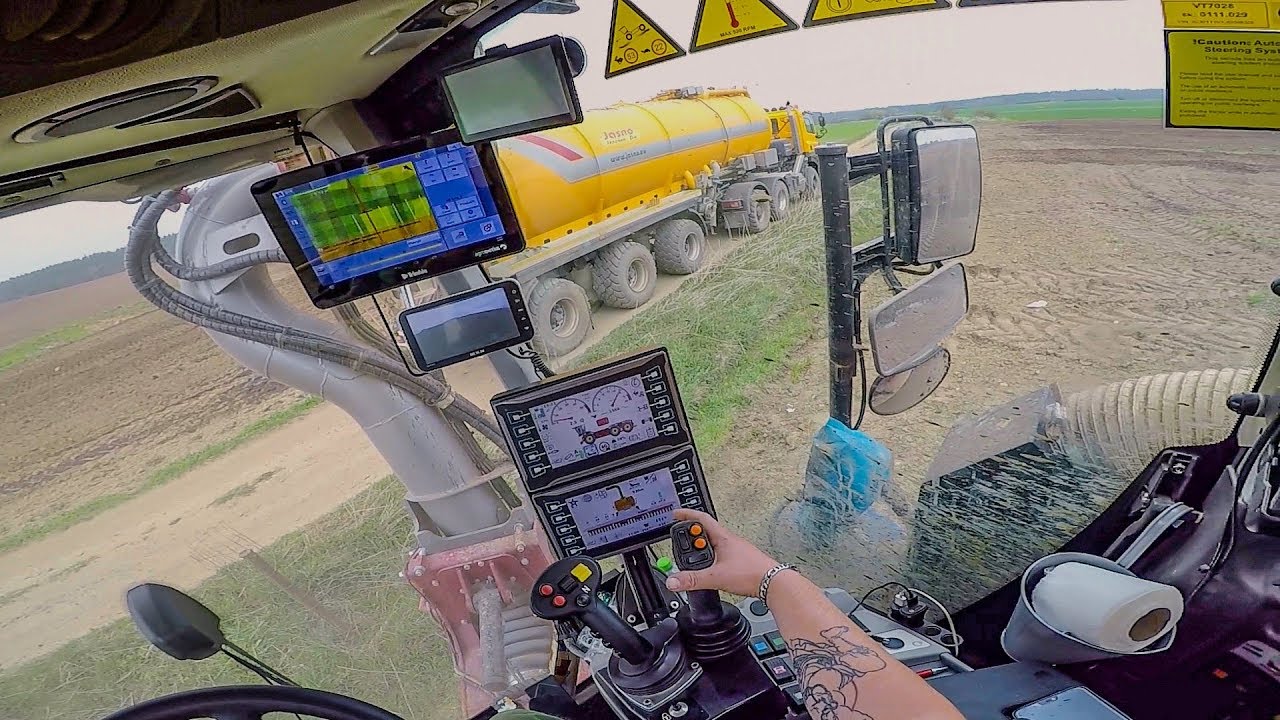 POV/GoPro/driver view - VREDO VT7028-3 + Volmer 9m, Tatra Phoenix Agro + Kotte