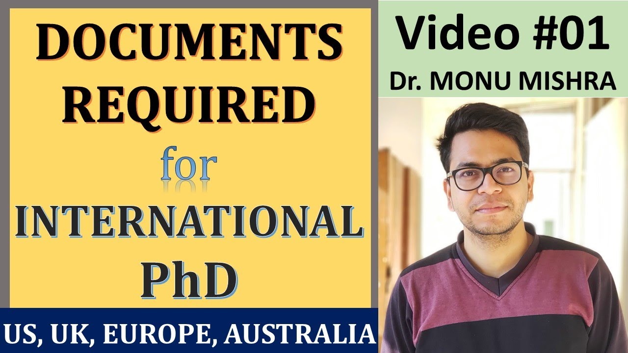 Documents to prepare for International PhD Application || International PhD || by Monu Mishra