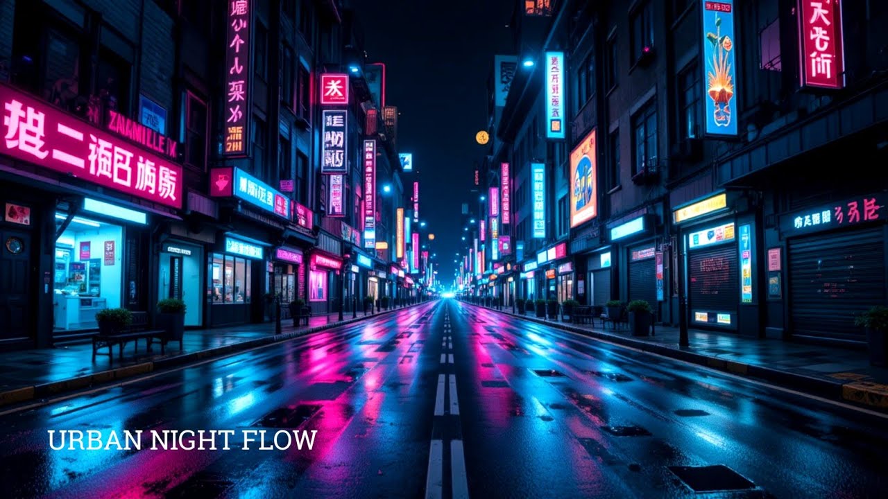 Urban Night Flow — Neon Night Drive | Chill Electronic Midnight Music