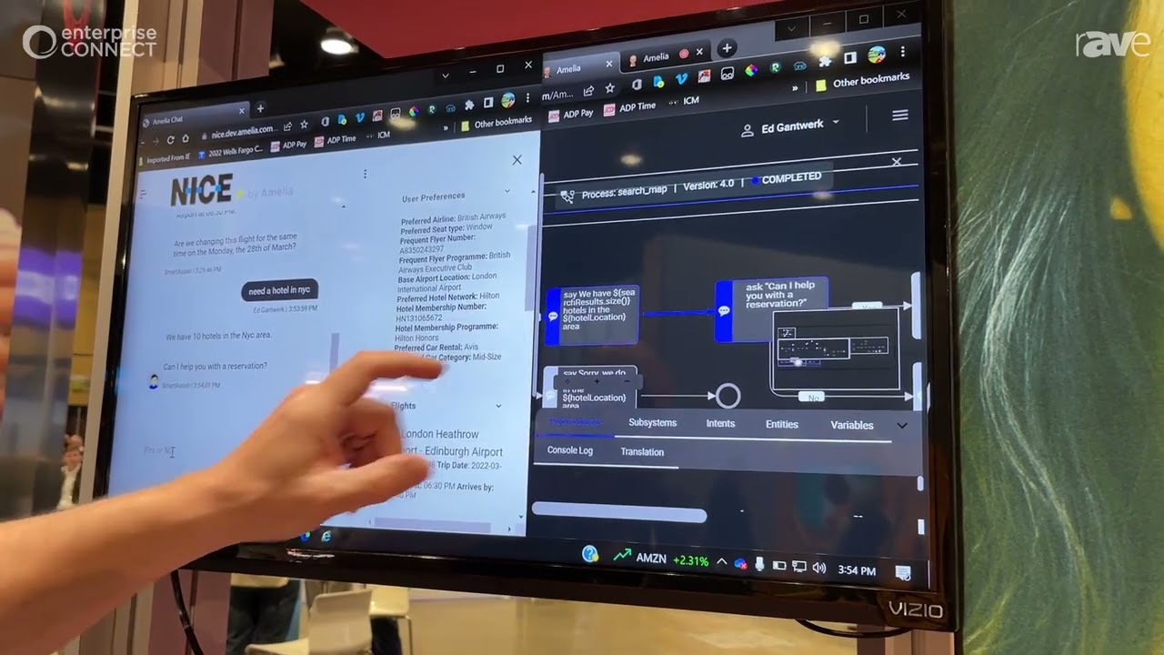 EC 2022: NICE Demos NICE CXone SmartAssist by Amelia Intelligent Virtual Agent