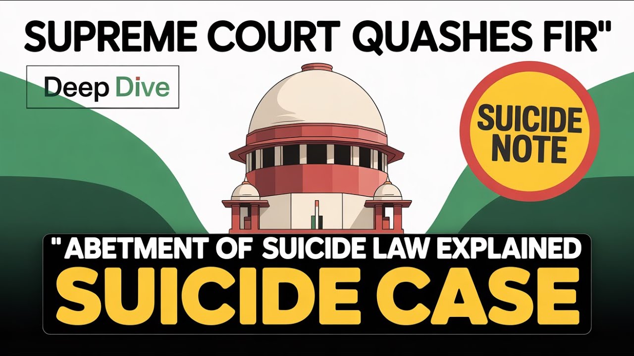 Mohan Delkar Suicide Case Supreme Court Quashes FIR  Abetment of Suicide Law Explained Suicide Note
