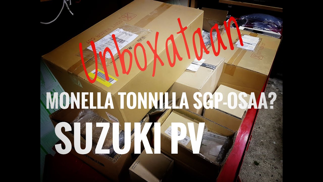 Suzuki PV alkuperäisosien esittelyä ja unboxausta