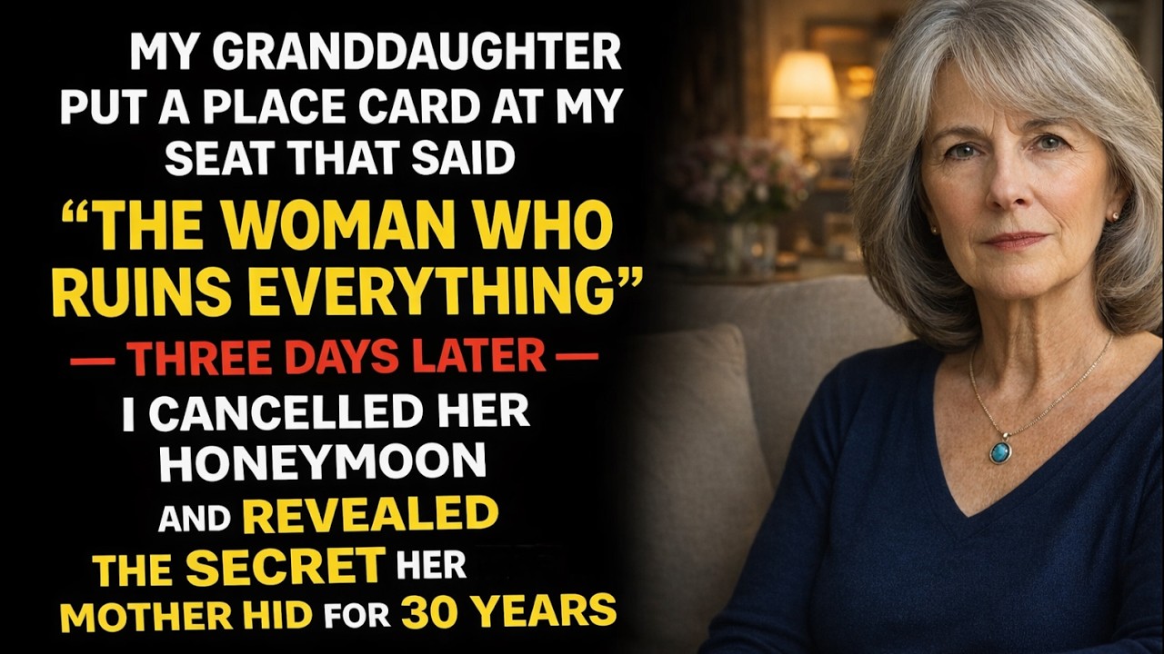 My Granddaughter Called Me “The Woman Who Ruins Everything” — So I Cancelled Her Honeymoon