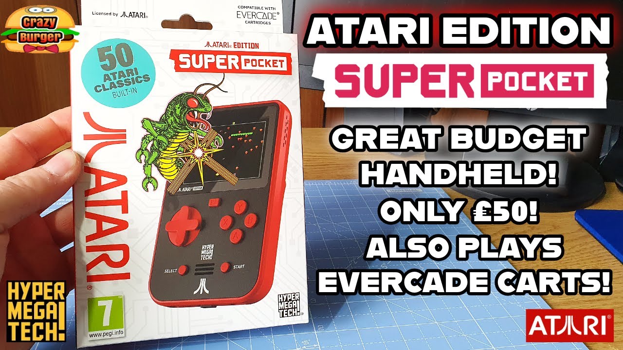 ATARI Edition Super Pocket - Great Budget Handheld Only £50 - Also Plays Evercade Carts!