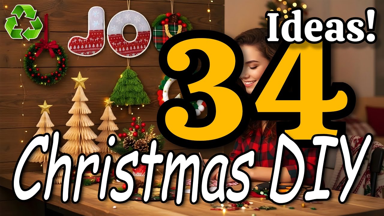 34 Magical Christmas DIY Ideas to Transform Your Home Into a Cozy Holiday Wonderland! 🎄✨😍