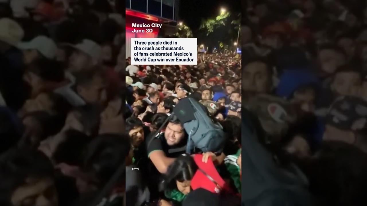 Three killed in crush celebrating Mexico World Cup win