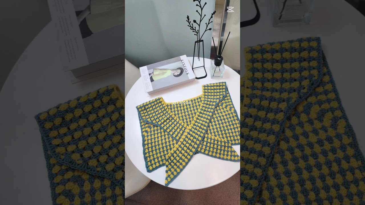 손뜨개DIY 그래니 뷔스티에 🧶✨클래식한 그래니 패턴으로 만드는 뷔스티에 🤍🩷💛💜 