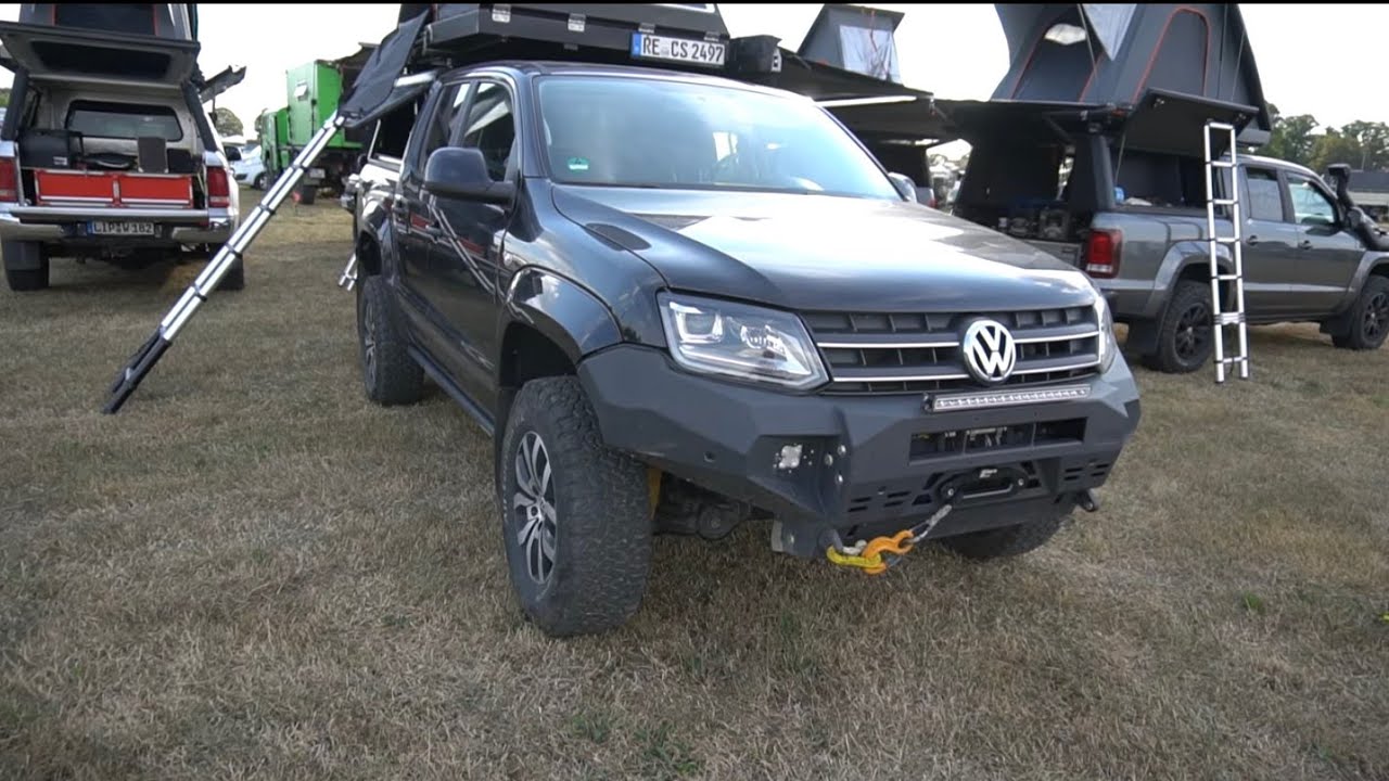 VW Amarok Wohnmobil 4x4 Offroad 2021 Camper Dachzelt Vanlife Treffen Kalkar Camping