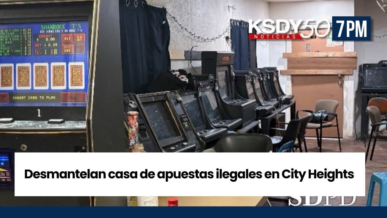 Desmantelan casa de apuestas ilegales en City Heights | KSDY NOTICIAS 7PM