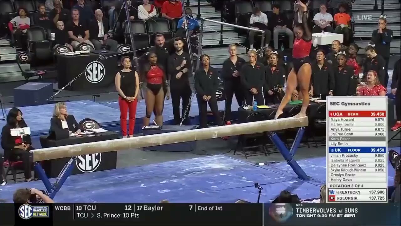 Kara Eaker 9.875 Beam Georgia vs Kentucky 3-2-25