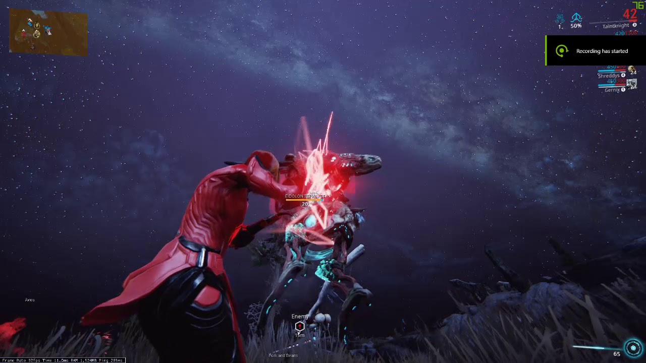 6 eidolons in 1 night In Warframe