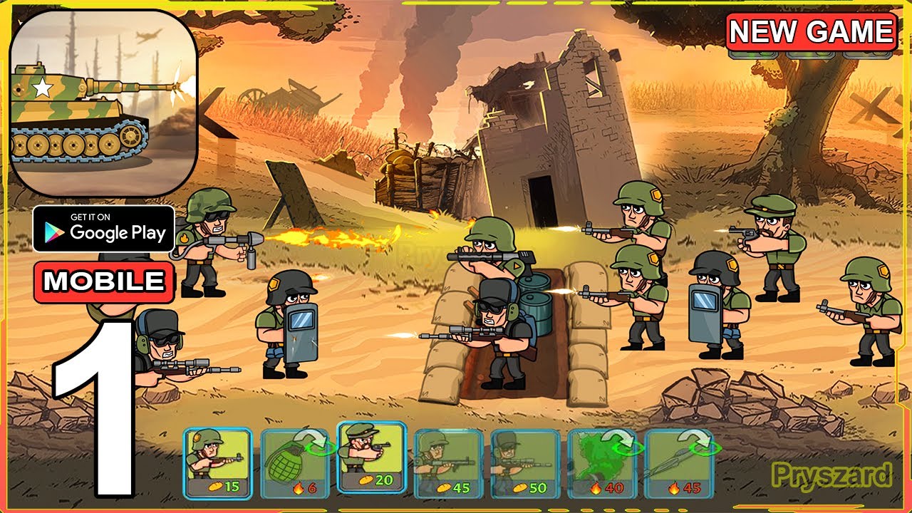 War Strategy Game: RTS WW2 - Gameplay Part 1 - Levels 1-10 - Trench Warfare - iOS Android Gameplay