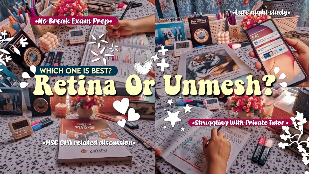Retina or Unmesh? Full Comparison + My Struggles with Private Tutor|| Late night study+No Break Exam