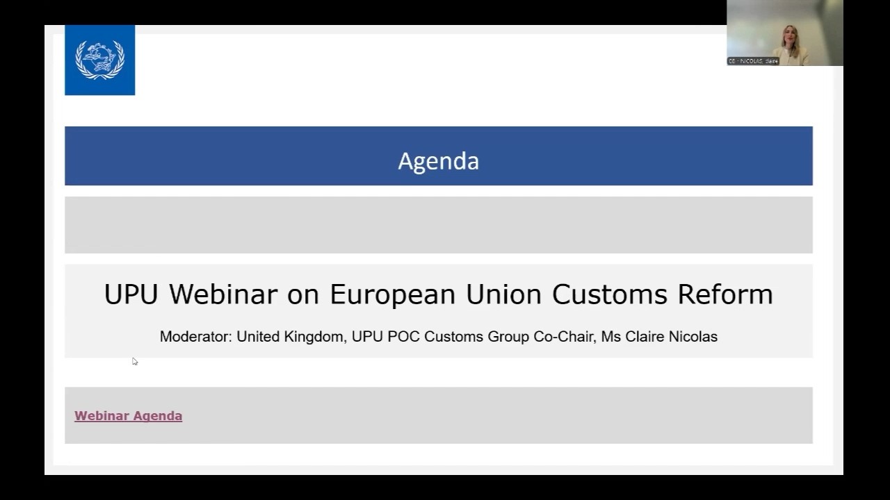 UPU Webinar on European Union Customs Reform | 2 June 2026