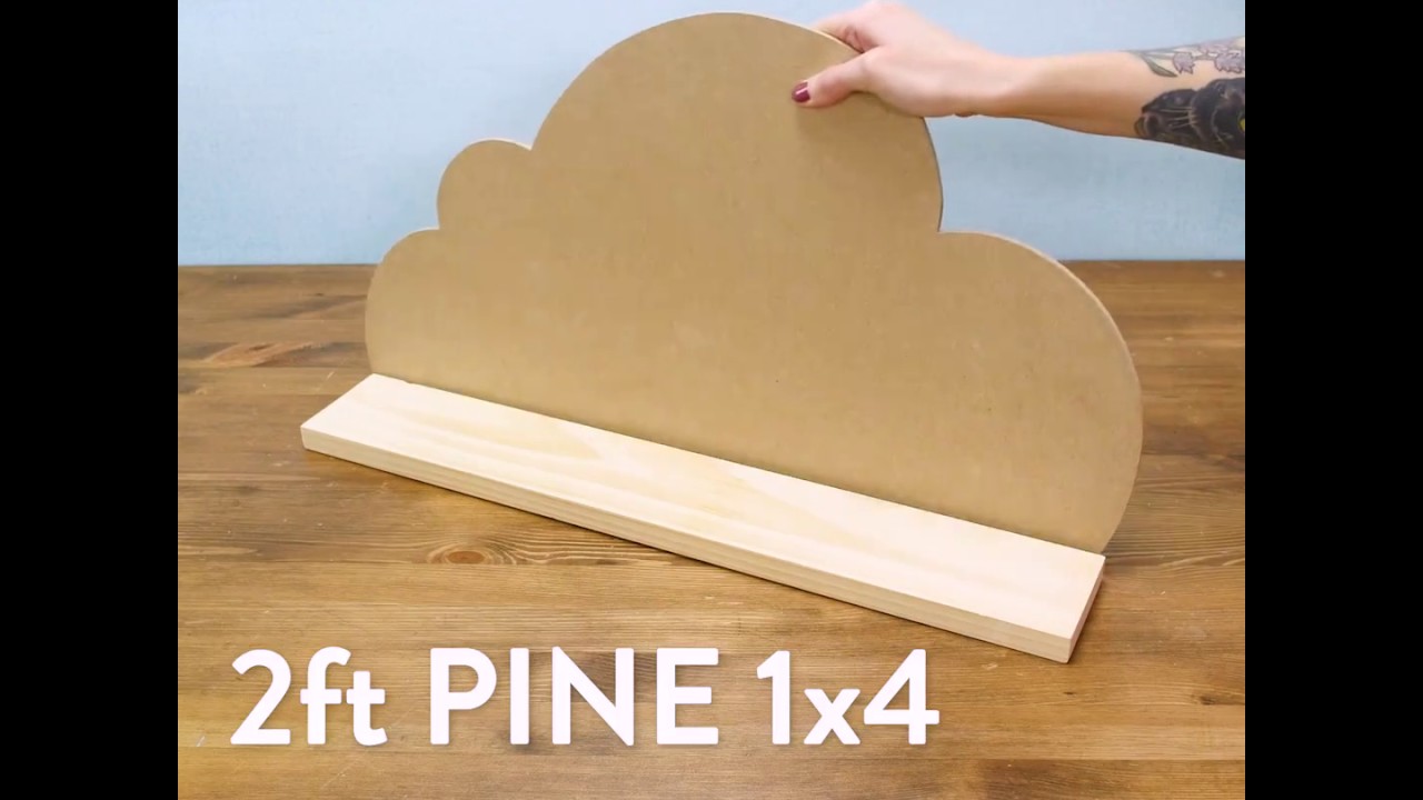 Crafty | The kids will be on cloud nine with this DIY book shelf