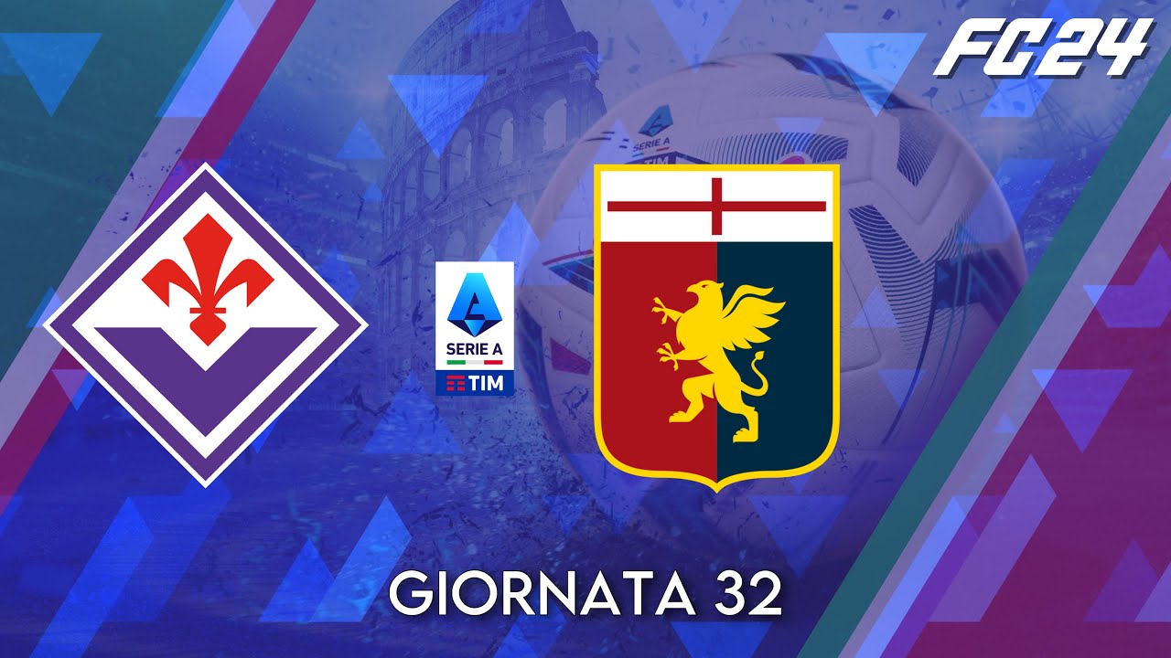 Fiorentina - Genoa ⚽️ Serie A 2023/24 Realistic Match Sim FC 24