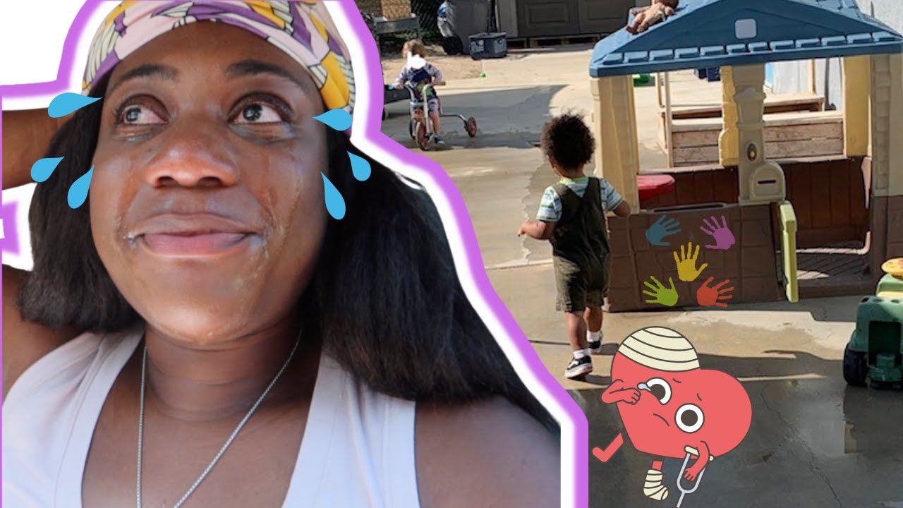 VLOG | FIRST DAY OF DAYCARE: *EMOTIONAL* TODDLER DROP OFF | WORKING, CLEANING THE HOUSE & MORE
