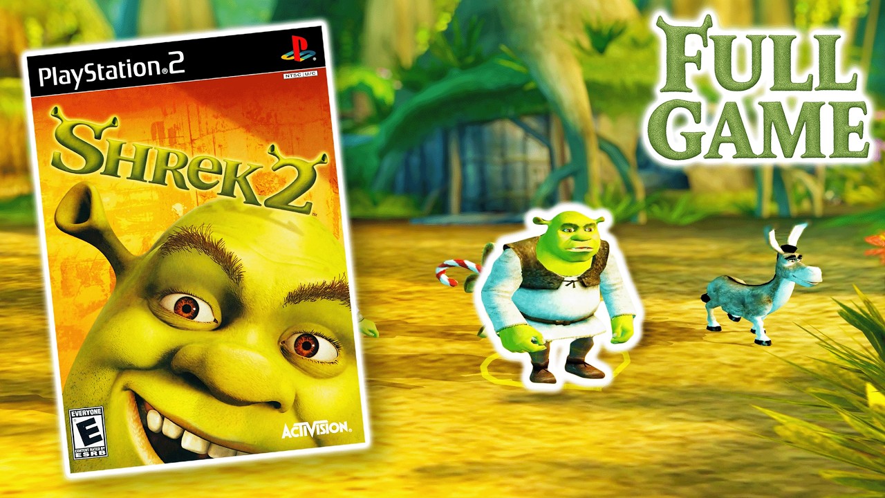 Shrek 2 (PS2 2004) Remastered 4K 60FPS Full Game Playthrough No Commentary