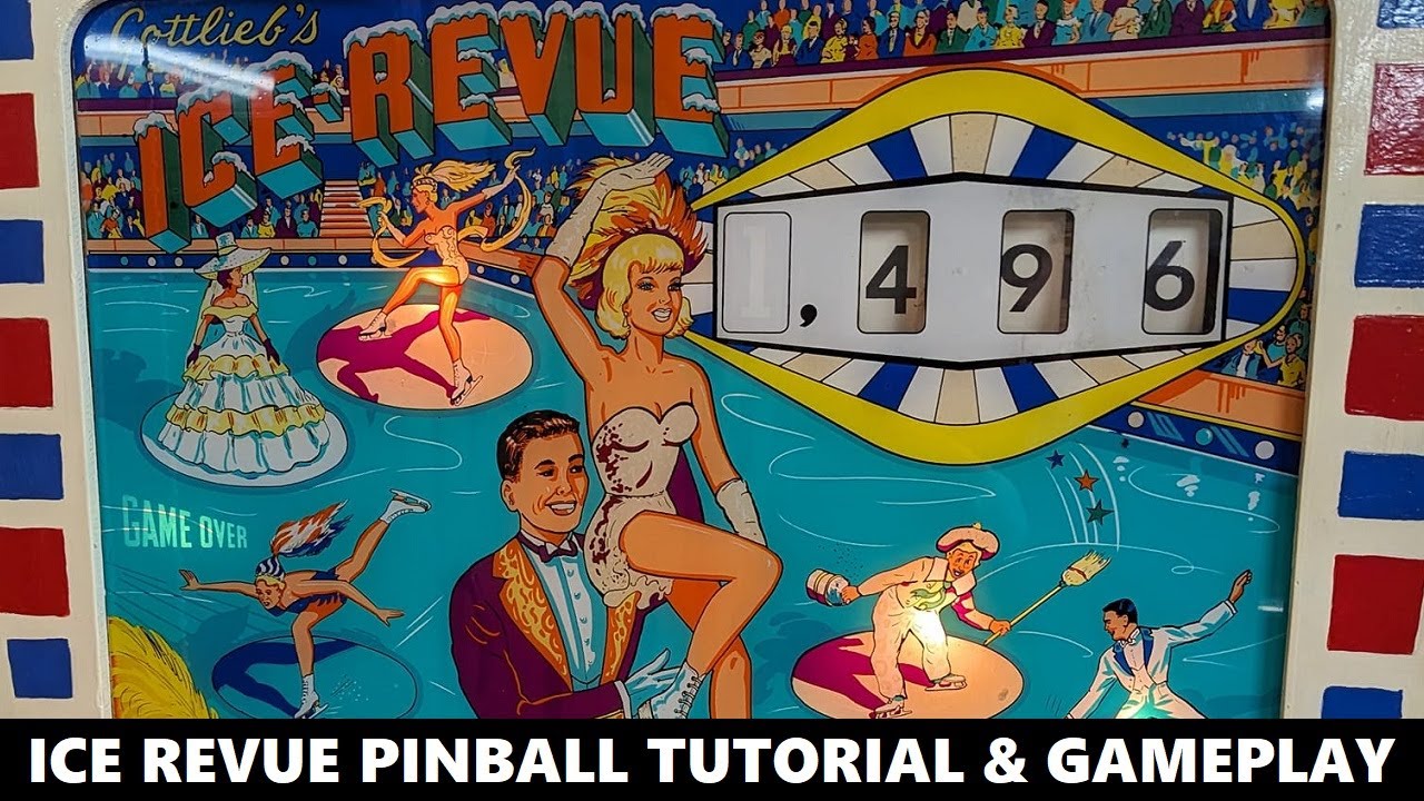 Ice Revue Pinball Tutorial & Gameplay (Gottlieb 1965)