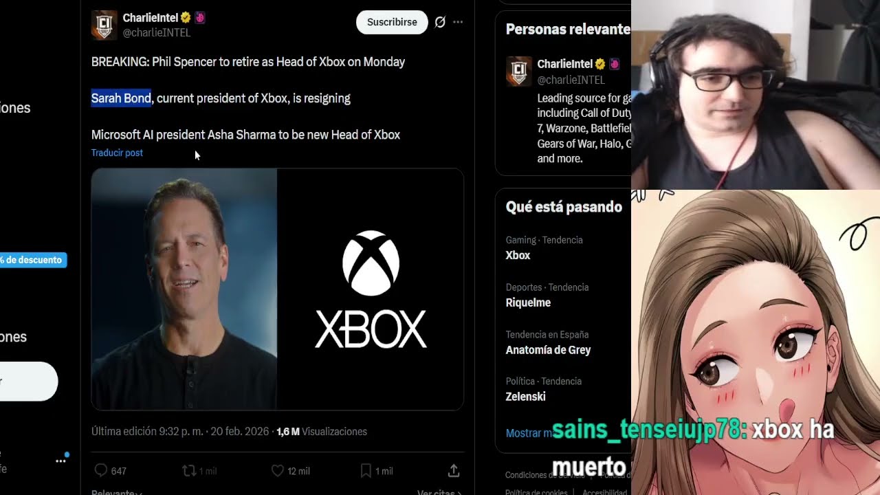XBOX ACABA DE MORIR - Phil Spencer + Sarah Bond, ACABAN DE RETIRARSE