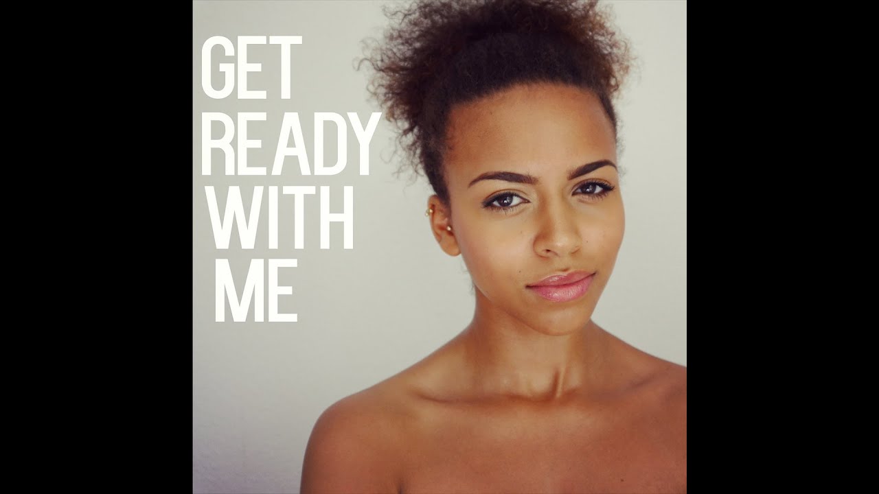 GET READY WITH ME: Natural Hair & Make-up | Aimee