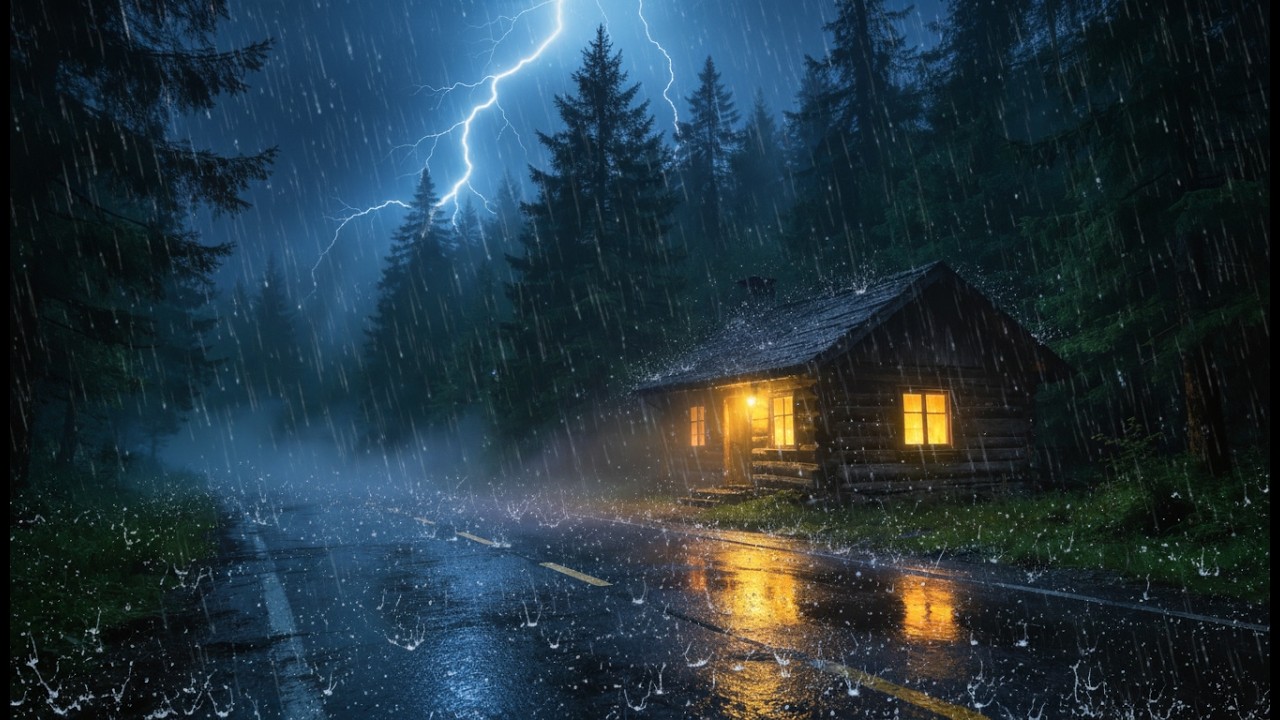 Heavy Rain & Thunderstorm Sounds | Deep Sleep & Instant Stress Relief