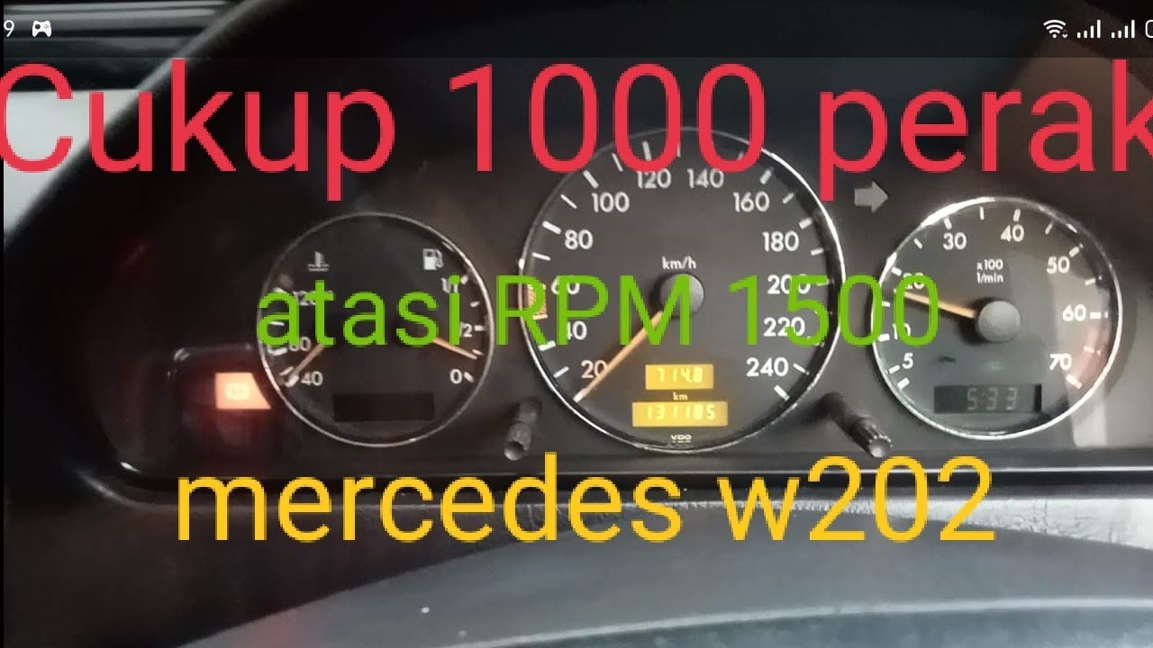 Atasi RPM Tinggi Mercedes w202...cukup 1000 perak #mercedes #servissendiri