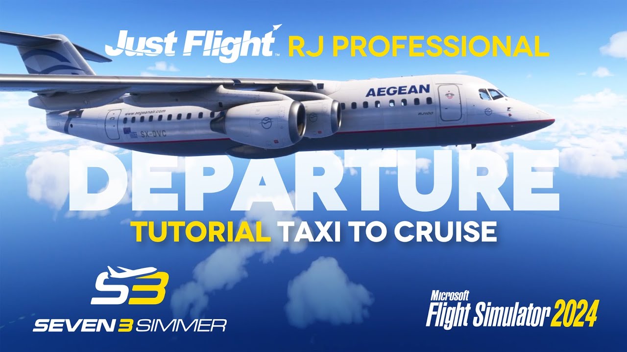 JUSTFLIGHT RJ PROFESSIONAL РУКОВОДСТВО ПО ВЫЛЕТУ #msfs #microsoftflightsimulator #msfs2024