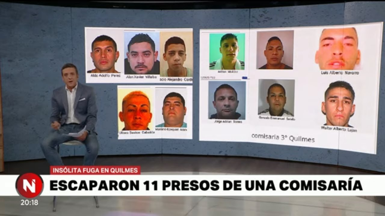 ONCE PRESOS se FUGARON de una COMISARÍA en QUILMES - Telefe Noticias