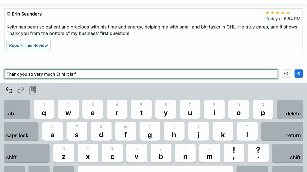 Respond To Google Review in thread via LeadConnector mobile app for HighLevel | GHL | GoHighLevel 