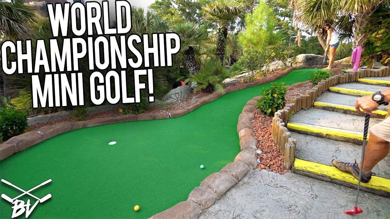 LUCKY HOLES IN ONE AT A WORLD CHAMPIONSHIP MINI GOLF COURSE!