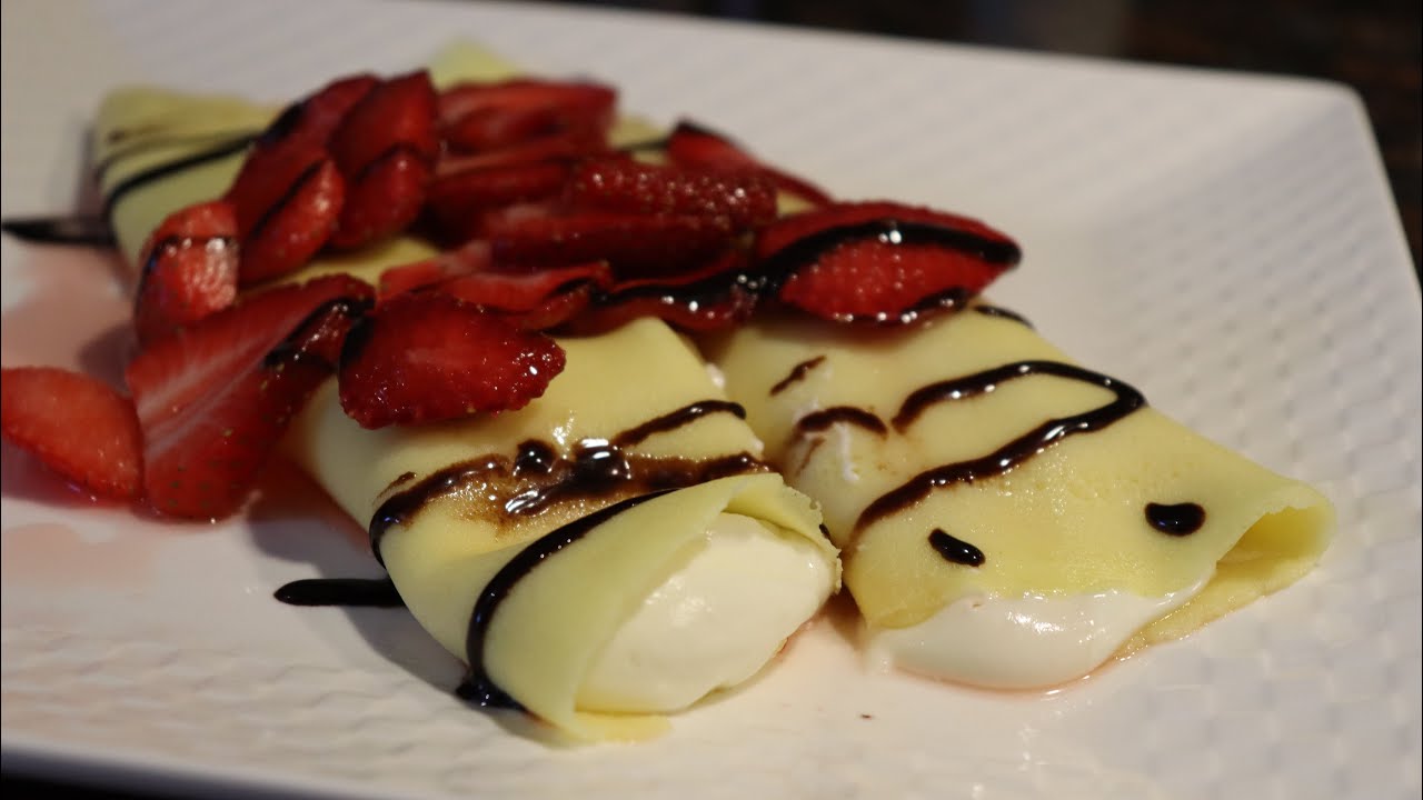 Strawberry Cream Cheese Crepes